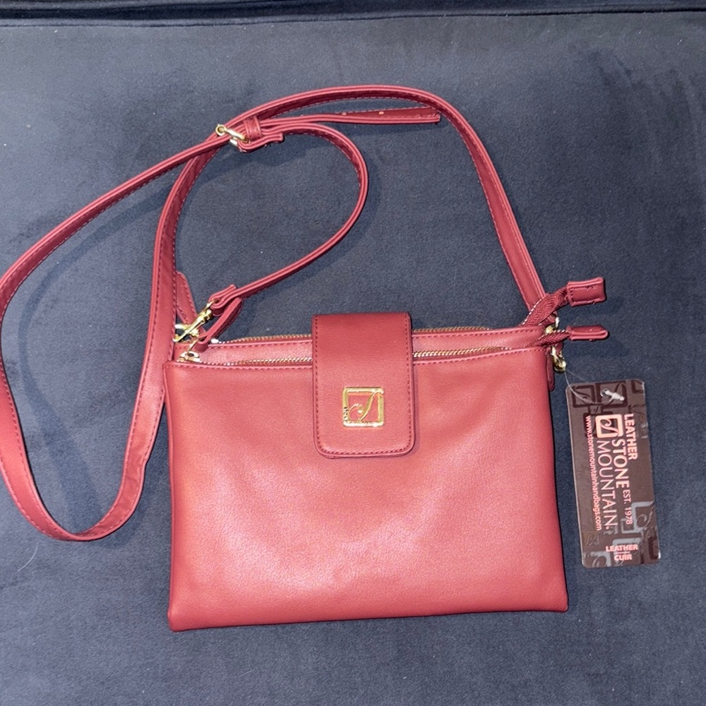 Stone Mountain Accessories Red Crossbody Bag